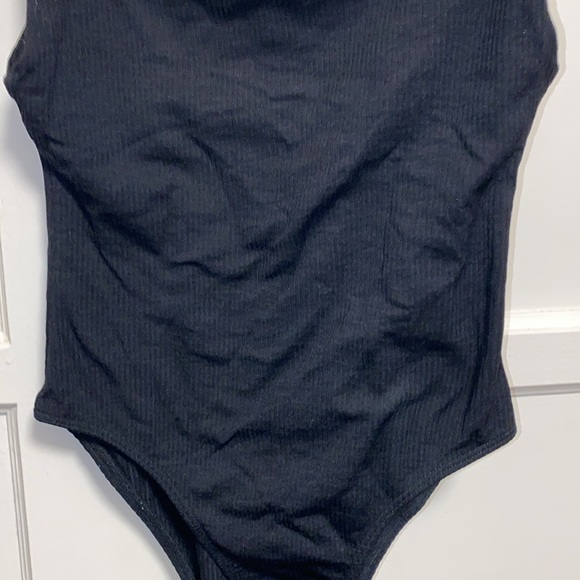 Zara Medium Black Ribbed Bodysuit - Picture 5 of 9